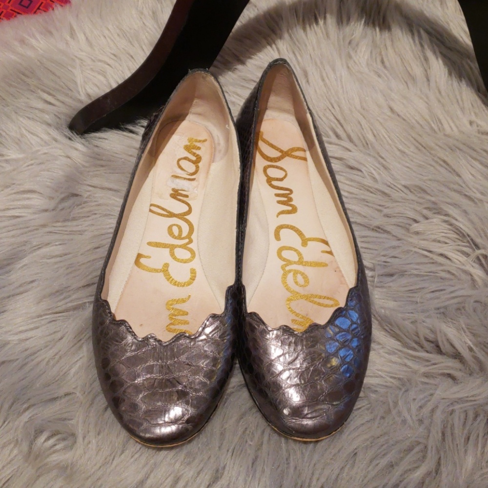 Sam Edelman snake leather flats